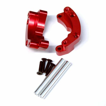 GRIZZLY FITNESS Aluminum Rear Wheelie Bar Mount for Traxxas Drag, Red BE2993483